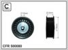 CAFFARO 500080 Deflection/Guide Pulley, v-ribbed belt